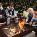 Winterkamperen Drenthe met de kids rond het kampvuur