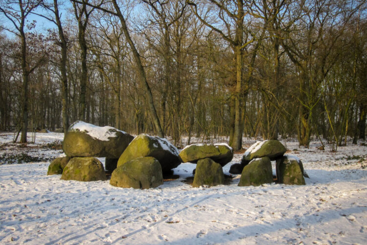 Hunebed winter Drenthe